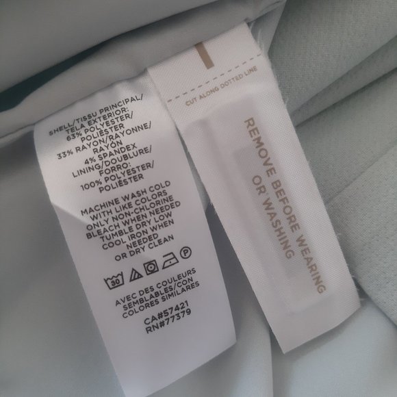 NWOT Ann Taylor Light Blue Green Sleeveless Dress with Ruffles - Picture 13 of 14